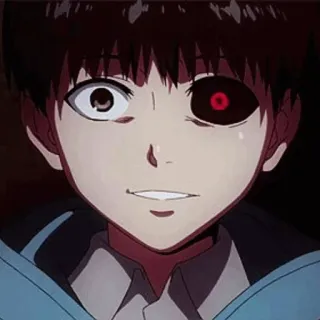 💉 68f12067 Ken Kaneki Tokyo Ghoul Аниме, Манга, Гуль, Красный глаз, Токийский гуль, Кен Канеки telegram sticker