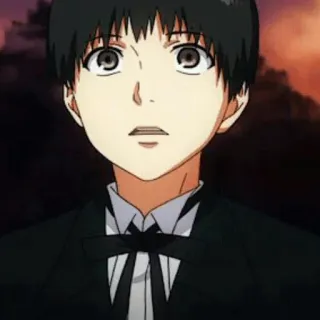 💉 799b1b12 Ken Kaneki Tokyo Ghoul Аниме, Кен Канеки, Токийский гуль, Персонаж, черные волосы, Гуль telegram sticker