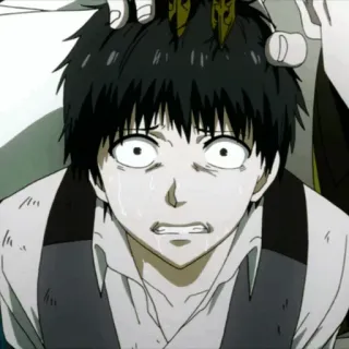💉 aa9de6d5 Ken Kaneki Tokyo Ghoul аниме, токийский гуль, кен канеки, гуль, грустный, плачущий telegram sticker