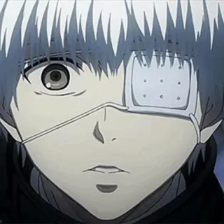 💉 b6fab014 Ken Kaneki Tokyo Ghoul Аниме, Манга, Кен Канеки, Токийский гуль, Гуль, Одноглазый гуль telegram sticker