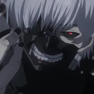 💉 c1240e63 Kaneki Ken Tokyo Ghoul tokyo ghoul, аниме, канеки, кен канеки, гуль, красный глаз, манга, темный, хоррор telegram sticker