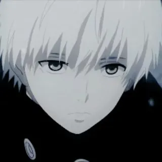 💉 c358fdd9 аниме, белые волосы, персонаж, портрет telegram sticker