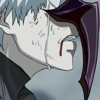 💉 c4371f0d аниме, кровь, слезы, грусть, маска telegram sticker