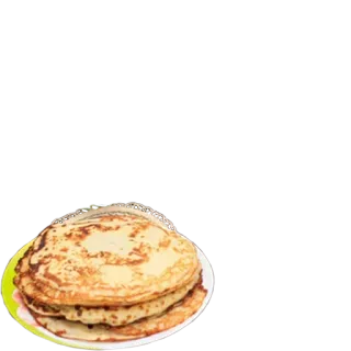 🍫 63f273eb блины, еда, завтрак, стопка, тарелка, десерт whatsapp sticker