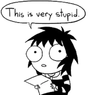 😳 78748554 This is very stupid. Cartoon, Comic, Blödsinn, Lustig, Witz, Meme telegram sticker