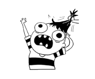 😡 9ec75dee Cartoon, Figur, Lustig, Aufkleber telegram sticker