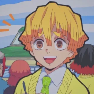 🌟 b1a99e0d Zenitsu Agatsuma Demon Slayer Anime, Demon Slayer, Zenitsu, Charakter, Manga telegram sticker