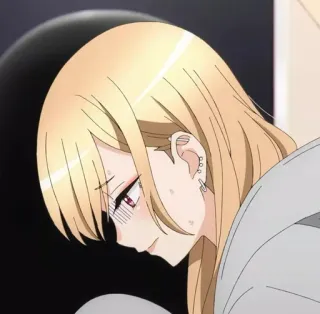 📓 5cd31361 Anime, Cô gái, Tóc vàng, Hoạt hình telegram sticker