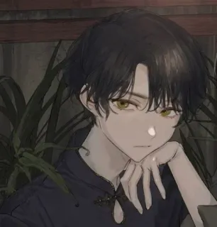 📓 ece996f3 Anime, Nhân vật, Nghệ thuật, Chân dung, Con trai, Minh họa telegram sticker