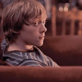 😀 5c068a3b Ron Weasley Harry Potter harry potter, ron weasley, wizard, movie character telegram sticker