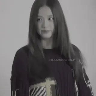 ❄️ ff18464b DAMIAN.HELP woman, black and white, portrait whatsapp sticker