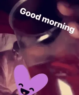 🌟 9f18cf80 Good morning อรุณสวัสดิ์, ทักทาย, หัวใจ, มีความสุข, เครื่องดื่ม telegram sticker