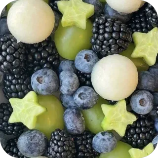 🫥 254f8843 fruta, bayas, saludable, fresco, comida telegram sticker