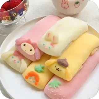 🫥 33289bf9 postre, mono, comida, dulce, kawaii, pastelería telegram sticker