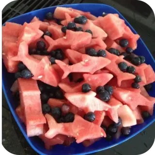 🫥 a29e4604 sandía, arándanos, tiburones, fruta, comida, saludable telegram sticker