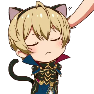 😸 65edf08e Anime, Telinga kucing, Chibi, Manga, Lucu telegram sticker