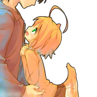 😻 f713d06c Anime, Lucu, Gadis kucing telegram sticker