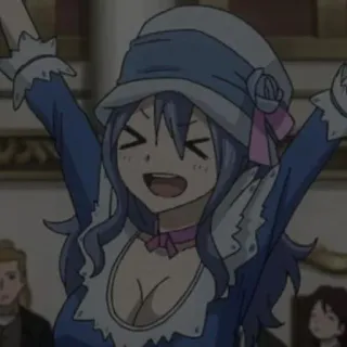 🌊 08265b59 Juvia Lockser Fairy Tail 动漫, 妖精的尾巴, 朱比亚·洛克沙 telegram sticker