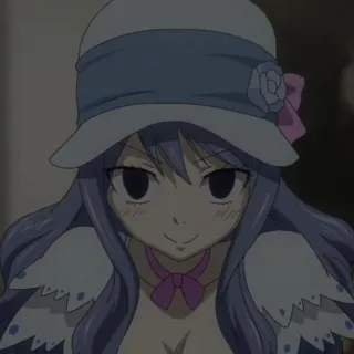 🌊 24ccbcde Juvia Lockser Fairy Tail 动漫, 妖精的尾巴, 茱比亚·洛克丝, 角色, 女性, 漫画 telegram sticker