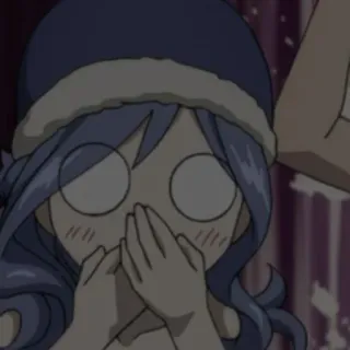 🌊 3839d0b4 Juvia Lockser Fairy Tail 动漫, 妖精的尾巴, 朱比亚·罗克丝, 卡通 telegram sticker