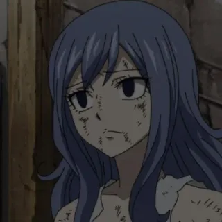 🌊 4b716988 Juvia Lockser Fairy Tail 动漫, 妖精的尾巴, 茱比亚·洛克丝, 女性, 魔法 telegram sticker