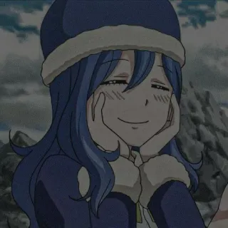 🌊 5cdaf0e3 Juvia Lockser Fairy Tail 动漫, 妖精的尾巴, 朱比亚·洛克丝, 可爱, 卡通 telegram sticker
