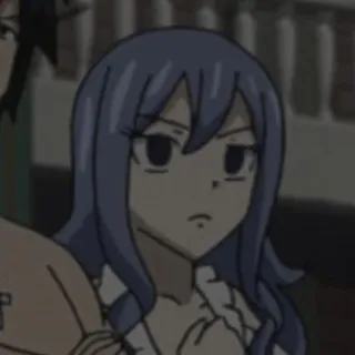 🌊 ae1c73de Juvia Lockser Fairy Tail 动漫, 角色, 茱比亚, 妖精的尾巴 telegram sticker