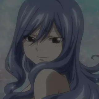 🌊 c0881a1a Juvia Lockser Fairy Tail 动漫, 茱比亚, 妖精的尾巴, 角色, 女性 telegram sticker