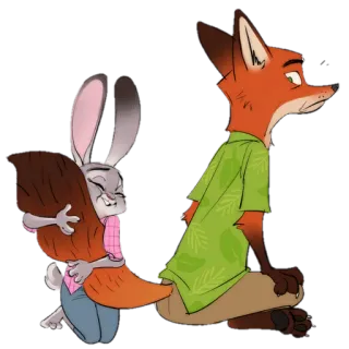 🤗 026b4768 Judy Hopps Zootopia Zootopia, Judy Hopps, Nick Wilde, Disney, Cartoon, Animation telegram sticker