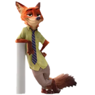 😒 7400848a Nick Wilde Zootopia Nick Wilde, Zootopia, fox, cartoon, disney, animated telegram sticker