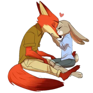 🤡 Judy and Nick 🦊🐰~by @RoTeY 🤡 whatsapp stickers