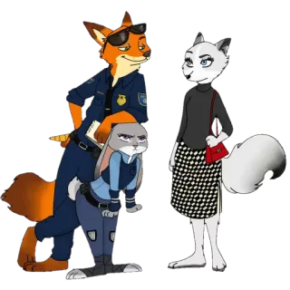 😠 ac54d5d6 Judy Hopps Zootopia Zootopia, Judy Hopps, Nick Wilde, Officer, Fox, Rabbit, Cartoon telegram sticker