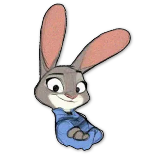 😀 ac437cf0 Judy Hopps Zootopia ジュディ・ホップス, ズートピア, ウサギ, アニメ, 動物 telegram sticker