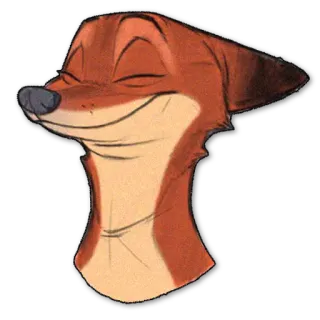 😊 e4a61c4a Nick Wilde Zootopia キツネ, ズートピア, ニック・ワイルド, アニメ, 動物 telegram sticker