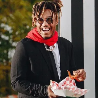 🤣 7581d4c2 mann, essen, sonnenbrille, anzug, lächeln telegram sticker