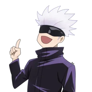 👆 779dd8d2 Gojo Satoru Jujutsu Kaisen anime, manga, gojo, satoru, sorcerer, jujutsu kaisen telegram sticker
