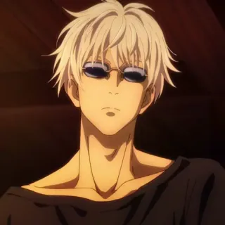 😎 2e701885 Satoru Gojo Jujutsu Kaisen Anime, Jujutsu Kaisen, Satoru Gojo, Personnage, Cheveux blancs, Lunettes de soleil telegram sticker