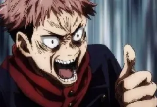 👍 75b6aee3 Yuji Itadori Jujutsu Kaisen Anime, Manga, Jujutsu Kaisen, Yuji Itadori, Pouce levé, Excité telegram sticker