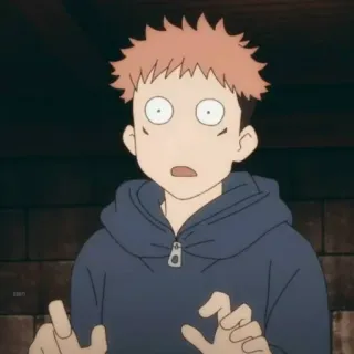 😶 fc106b77 Yuji Itadori Jujutsu Kaisen Anime, Cartoon, Surpris, Jujutsu Kaisen, Yuji Itadori telegram sticker