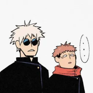 😐 0a6dec9a Gojo Satoru Jujutsu Kaisen 动漫, 漫画, 五条, 悟, 咒术回战 telegram sticker