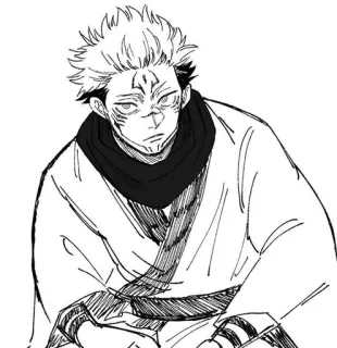 😕 13b5a10b Ryomen Sukuna Jujutsu Kaisen 动漫, 漫画, 诅咒, 术士, 反派 telegram sticker