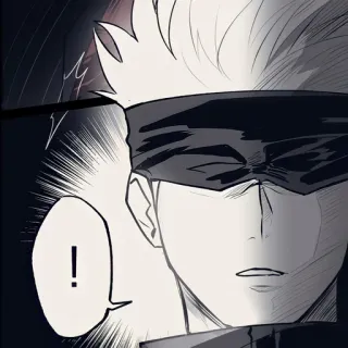 ❗️ 1f985b7b Gojo Satoru Jujutsu Kaisen ! 动漫, 漫画, 五条, 咒术师, 眼罩 telegram sticker
