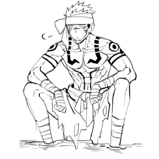 😐 36c01588 Toji Fushiguro Jujutsu Kaisen 动漫, 漫画, 东堂, 伏黑, 咒术回战 telegram sticker