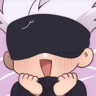 😍 73a9c6b1 Gojo Satoru Jujutsu Kaisen 动漫, 漫画, 五条, 悟, 咒术回战 telegram sticker