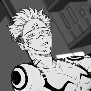 😕 cd816736 Ryomen Sukuna Jujutsu Kaisen 애니메이션, 만화, 악마, 저주, 료멘 스쿠나, 주술회전 telegram sticker