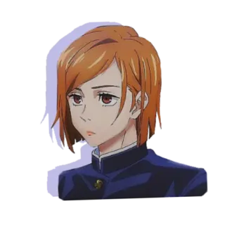 😐 01fd72ea Nobara Kugisaki Jujutsu Kaisen Anime, Desenho animado, Mulher, Nobara Kugisaki, Jujutsu Kaisen telegram sticker