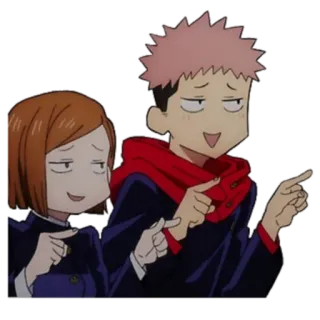 😂 6e8fd9d8 Anime, Mangá, Personagens, Apontando, Caras engraçadas, Ilustração telegram sticker