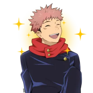 ✨ 827d62e1 Yuji Itadori Jujutsu Kaisen Anime, Personagem, Feliz, Fanart, Jujutsu Kaisen, Yuji Itadori telegram sticker