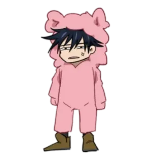 ➖ c7d9ce3f Anime, Mangá, Personagem, Kawaii, Fofo, Rosa telegram sticker