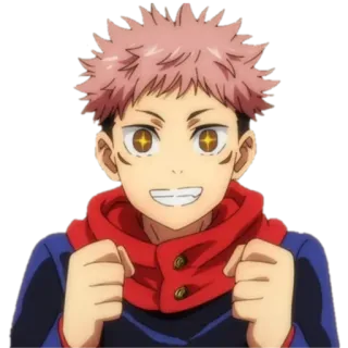 🤩 eef4ab82 Yuji Itadori Jujutsu Kaisen Anime, Jujutsu Kaisen, Yuji Itadori, Personagem, Adesivo telegram sticker